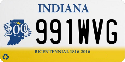 IN license plate 991WVG