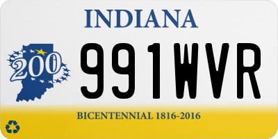 IN license plate 991WVR