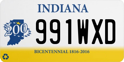 IN license plate 991WXD