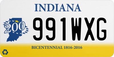 IN license plate 991WXG