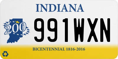 IN license plate 991WXN