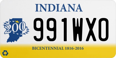 IN license plate 991WXO