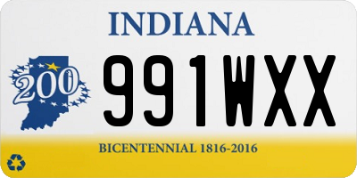 IN license plate 991WXX