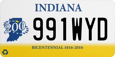 IN license plate 991WYD