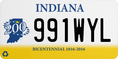 IN license plate 991WYL