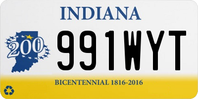 IN license plate 991WYT