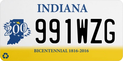 IN license plate 991WZG