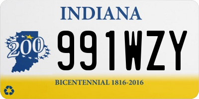 IN license plate 991WZY