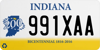 IN license plate 991XAA