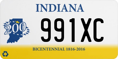 IN license plate 991XC