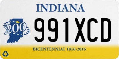 IN license plate 991XCD