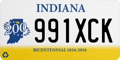 IN license plate 991XCK