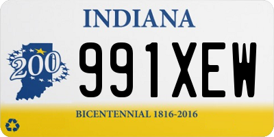 IN license plate 991XEW