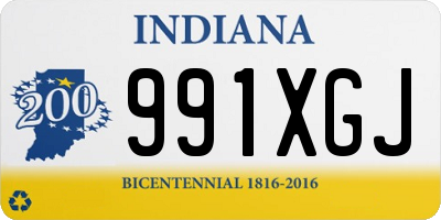 IN license plate 991XGJ