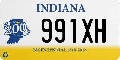 IN license plate 991XH