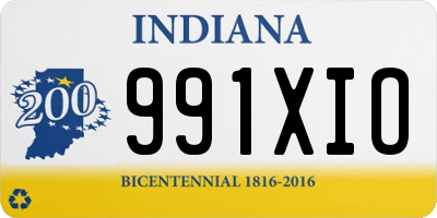 IN license plate 991XIO