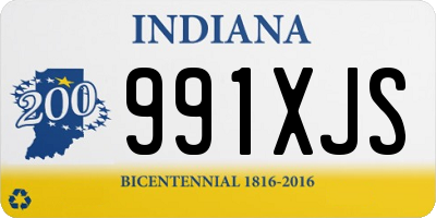 IN license plate 991XJS