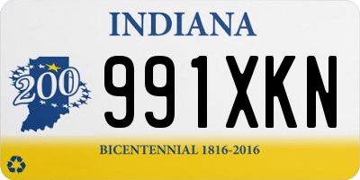 IN license plate 991XKN