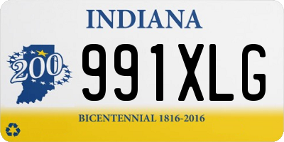 IN license plate 991XLG