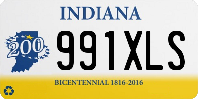 IN license plate 991XLS