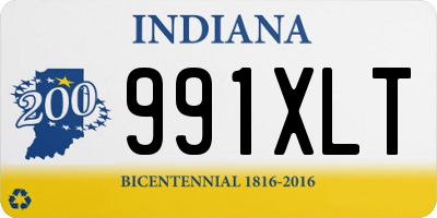 IN license plate 991XLT