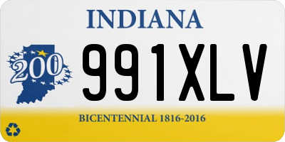 IN license plate 991XLV