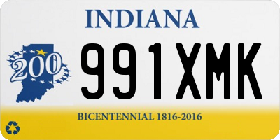 IN license plate 991XMK