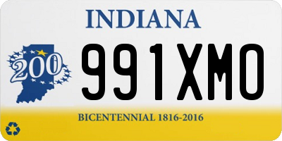 IN license plate 991XMO