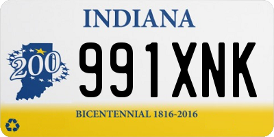 IN license plate 991XNK