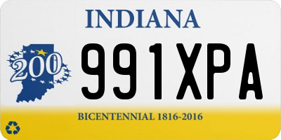 IN license plate 991XPA