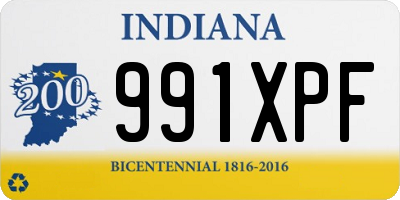 IN license plate 991XPF