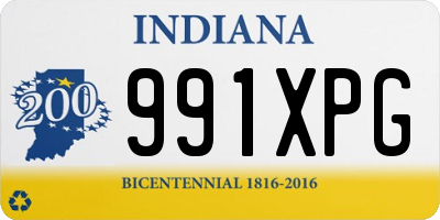 IN license plate 991XPG