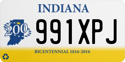 IN license plate 991XPJ