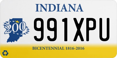 IN license plate 991XPU