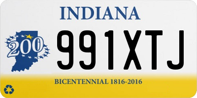 IN license plate 991XTJ