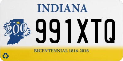 IN license plate 991XTQ