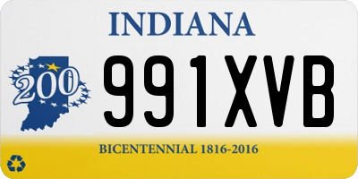 IN license plate 991XVB