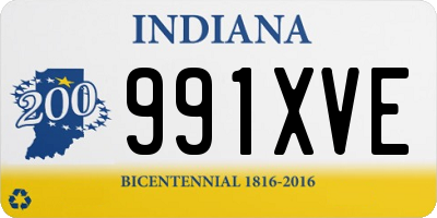 IN license plate 991XVE