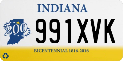 IN license plate 991XVK