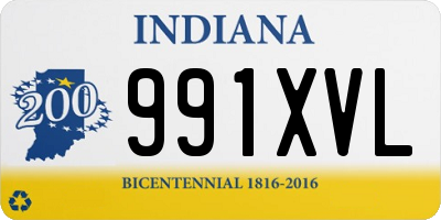 IN license plate 991XVL