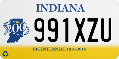 IN license plate 991XZU