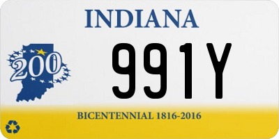 IN license plate 991Y