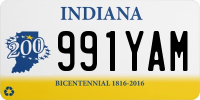 IN license plate 991YAM