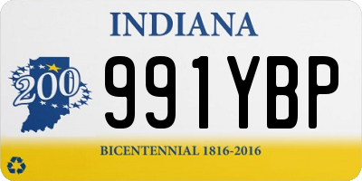 IN license plate 991YBP