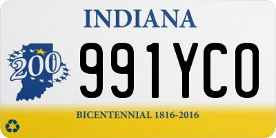 IN license plate 991YCO