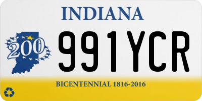 IN license plate 991YCR