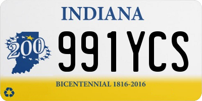 IN license plate 991YCS