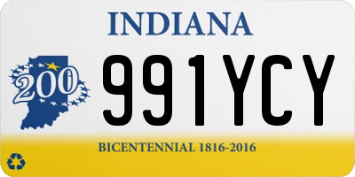 IN license plate 991YCY