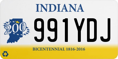 IN license plate 991YDJ