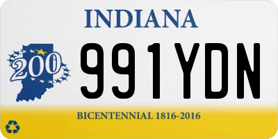 IN license plate 991YDN